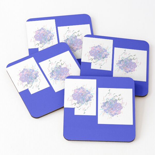 Item preview, BLUE 'Floral Flow' by Stringer Things (Hannah Stringer) designed and sold by stringerthings.