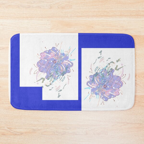 Item preview, BLUE 'Floral Flow' by Stringer Things (Hannah Stringer) designed and sold by stringerthings.