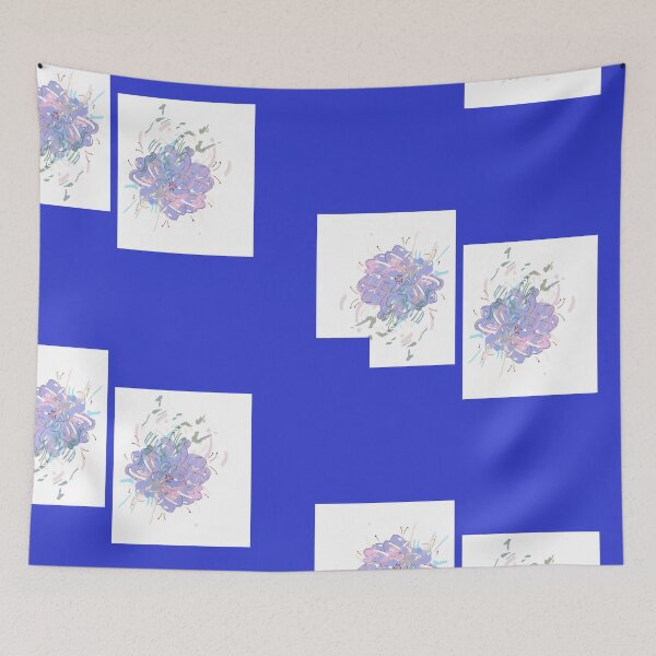 Item preview, BLUE 'Floral Flow' by Stringer Things (Hannah Stringer) designed and sold by stringerthings.