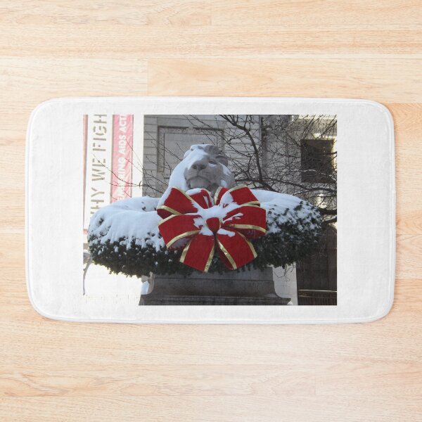Item preview, New York Public Library Lion After A Snowfall, New York City designed and sold by lenspiro.