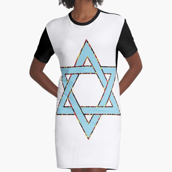 #Star of #David #Clipart #StarOfDavid Graphic T-Shirt Dress