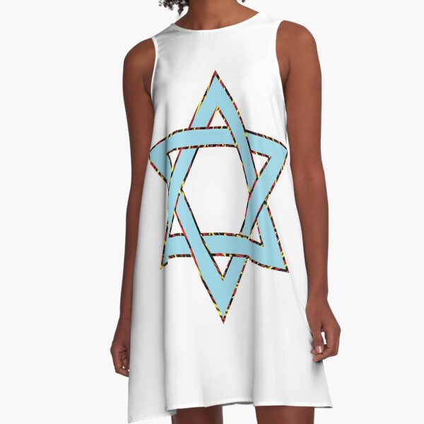 #Star of #David #Clipart #StarOfDavid A-Line Dress