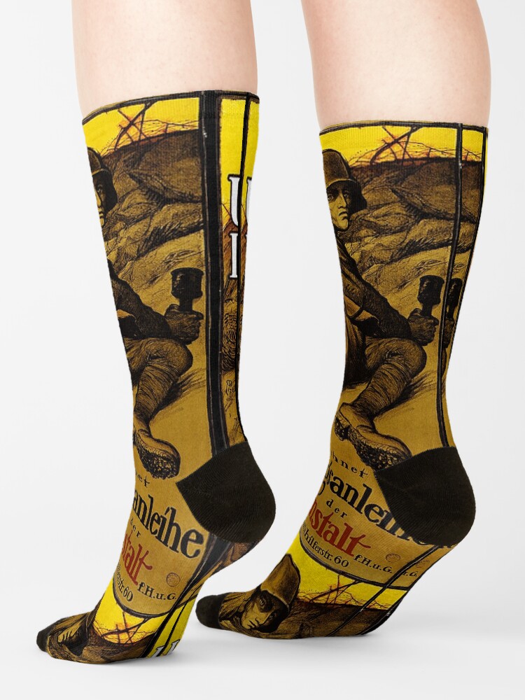 "First World War And You ?...buy war bonds" Socks by edsimoneit