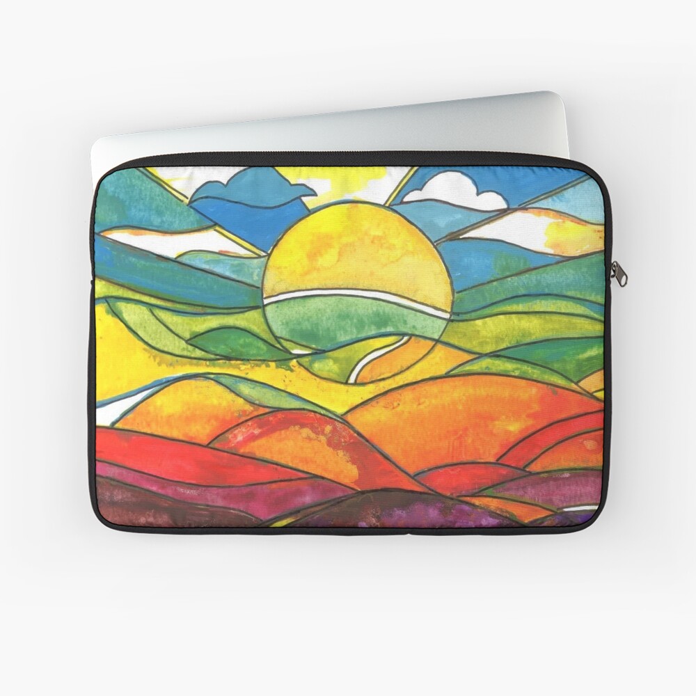 Colourful sunrise Laptop Sleeve