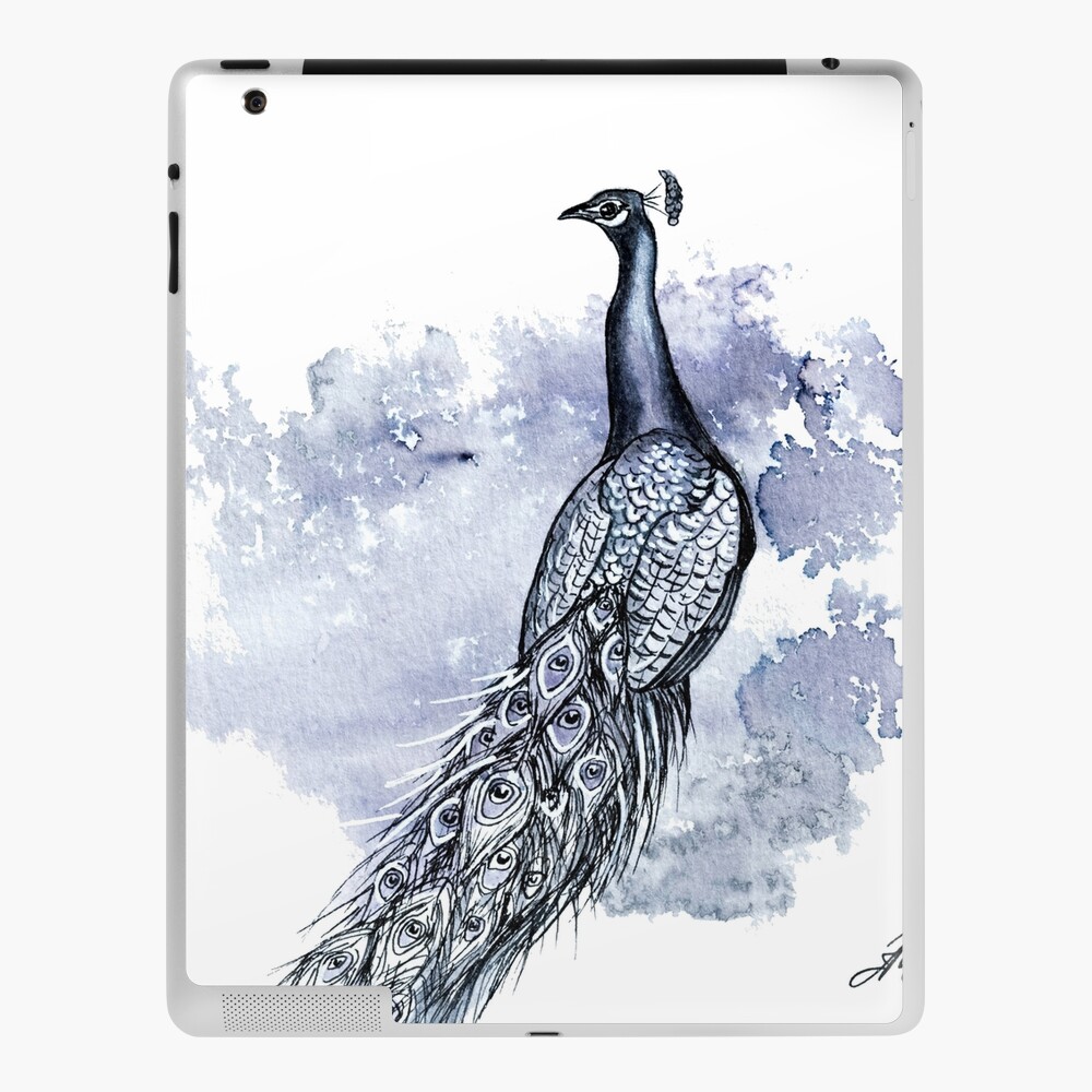 Sketch style peacock illustration on Craiyon