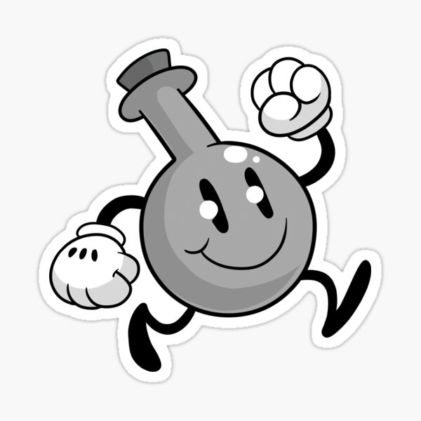 Toon Snow Jar Sticker