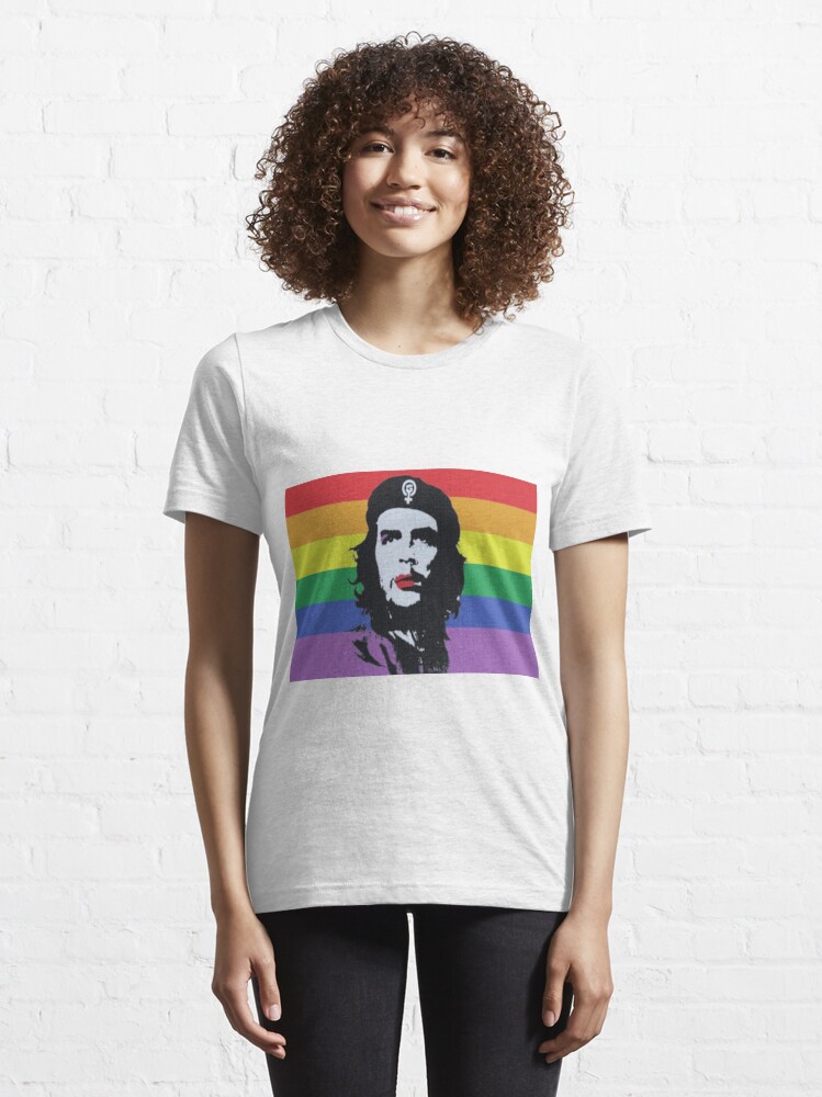 Che Guevara Viva La Revolucion Gay Pride Rainbow Flag Tee