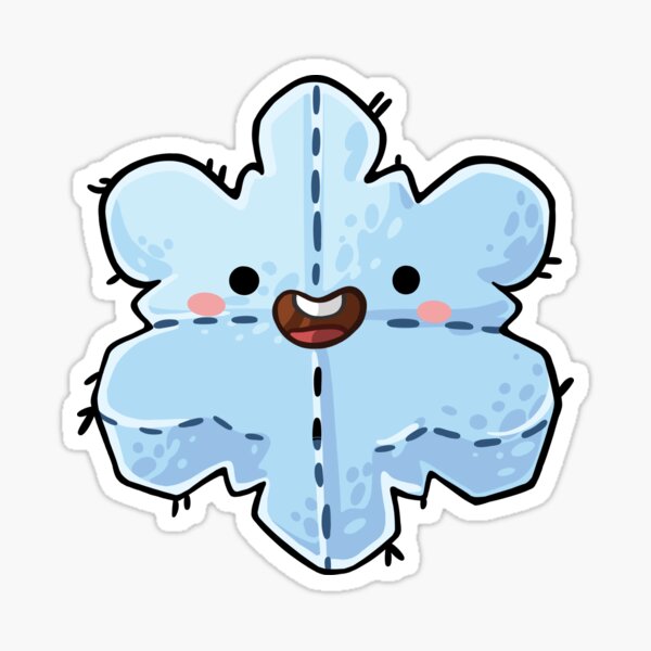 Snowflake Plushie Sticker
