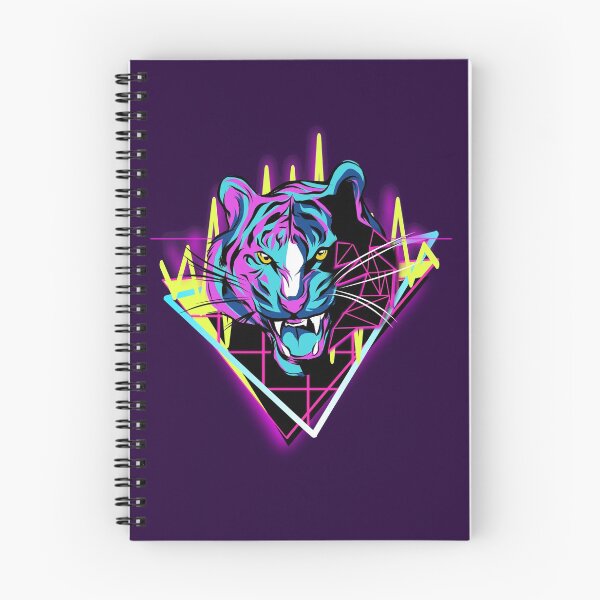 Item preview, Neon future retro wave tiger designed and sold by Tahuverian.