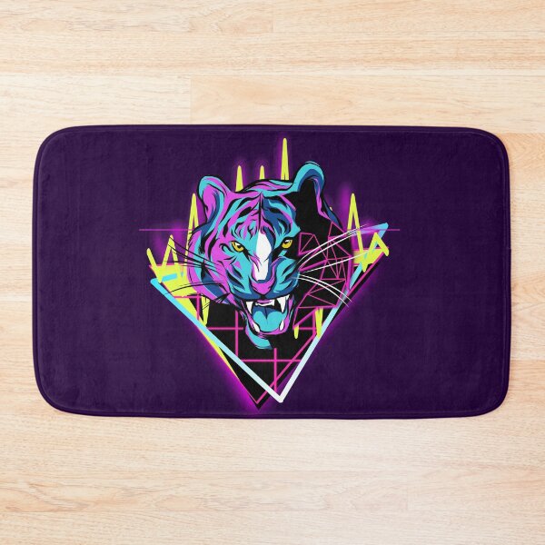 Item preview, Neon future retro wave tiger designed and sold by Tahuverian.