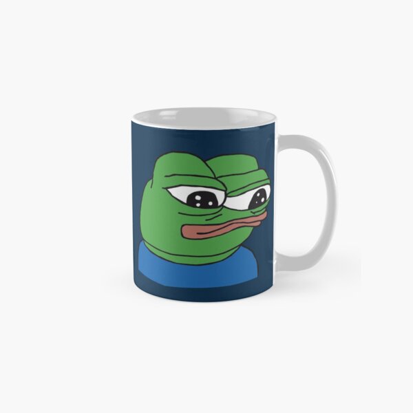 PepeTheFrog Apu Apustaja The Helper Wall eyed pepe Blue with Sticker Set HD HIGH QUALITY ONLINE STORE Classic Mug