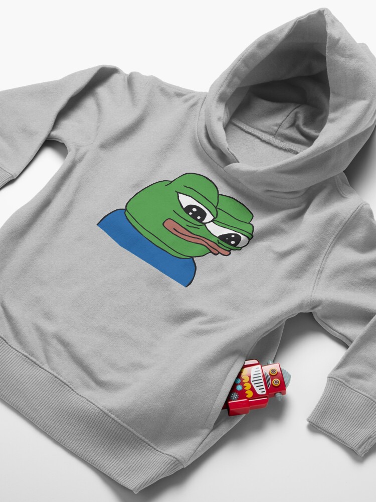 Alternate view of PepeTheFrog Apu Apustaja The Helper Kekistan Wall eyed pepe Blue with Sticker Set HD HIGH QUALITY ONLINE STORE Toddler Pullover Hoodie