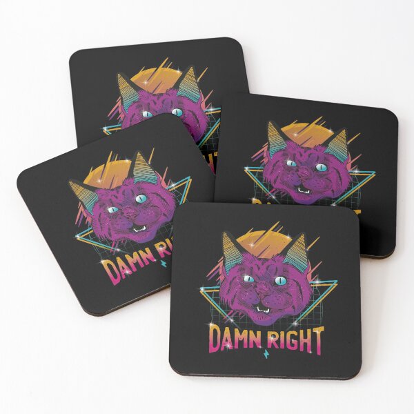 Item preview, Neon future retro cat designed and sold by Tahuverian.