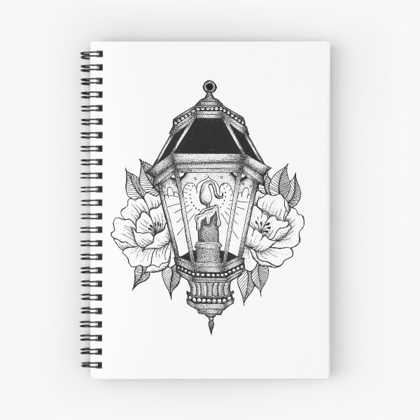 Artikelvorschau, Dotwork Tattoo Laterne entworfen und verkauft von Tara Margolis.