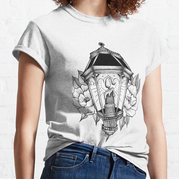 Dotwork Tattoo Lantern Classic T-Shirt