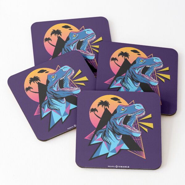 Item preview, Neon future retro dinosaur designed and sold by Tahuverian.