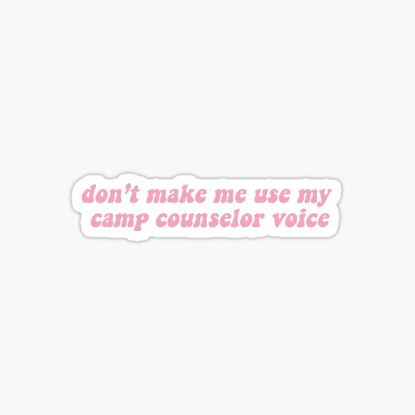 camp voice 2 Sticker