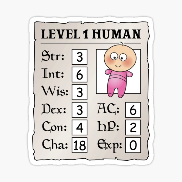 Item preview, Level 1 Human - Girl designed and sold by Mike-Brodu.