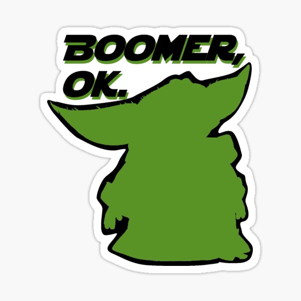 Baby Boomer Stickers Redbubble - vibe check roblox id decal
