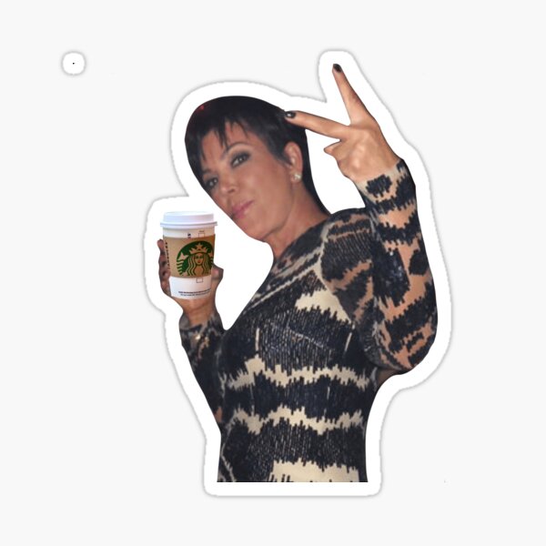 Kris Jenner Meme Sticker For Sale By Allieweek Redbubble   St,small,507x507 Pad,600x600,f8f8f8.u1 