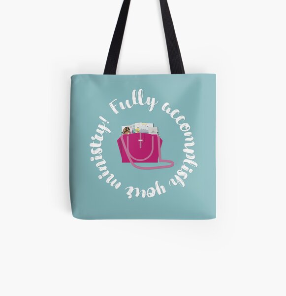 Fully Accomplish Your Ministry - Pink Service Bag All Over Print Tote Bag