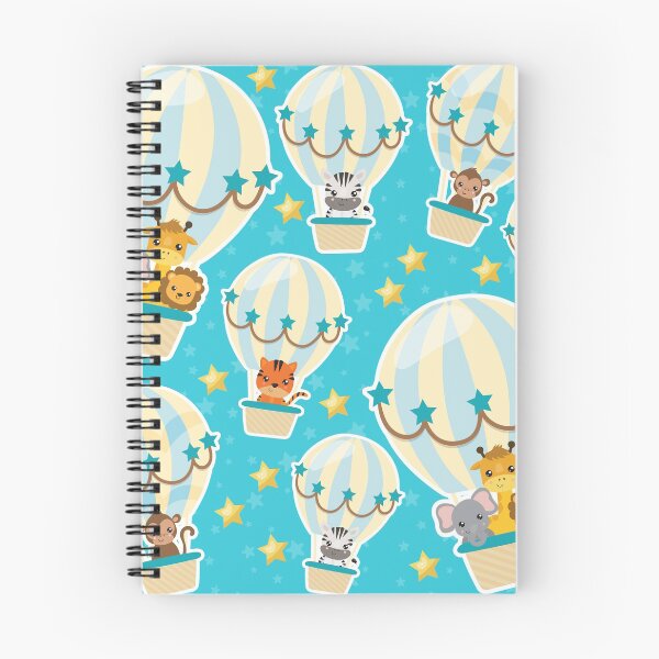 Item preview, Cute Jungle Animals Flying in Hot Air Balloons designed and sold by sweetbelle.