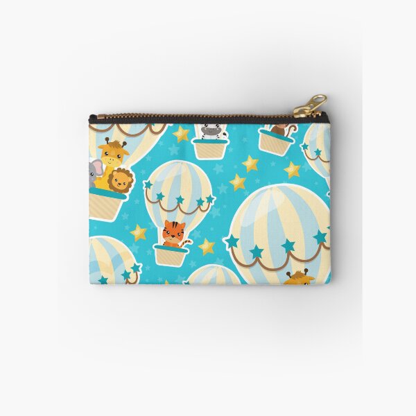 Item preview, Cute Jungle Animals Flying in Hot Air Balloons designed and sold by sweetbelle.