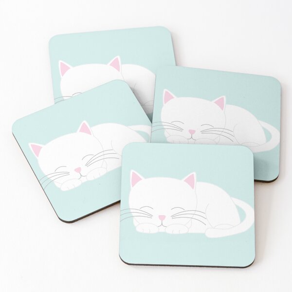 Item preview, Cute White Cat designed and sold by heartlocked.