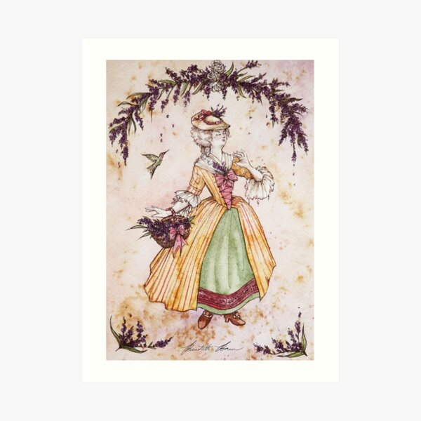 DUCHESS Watercolor Portrait Art Print