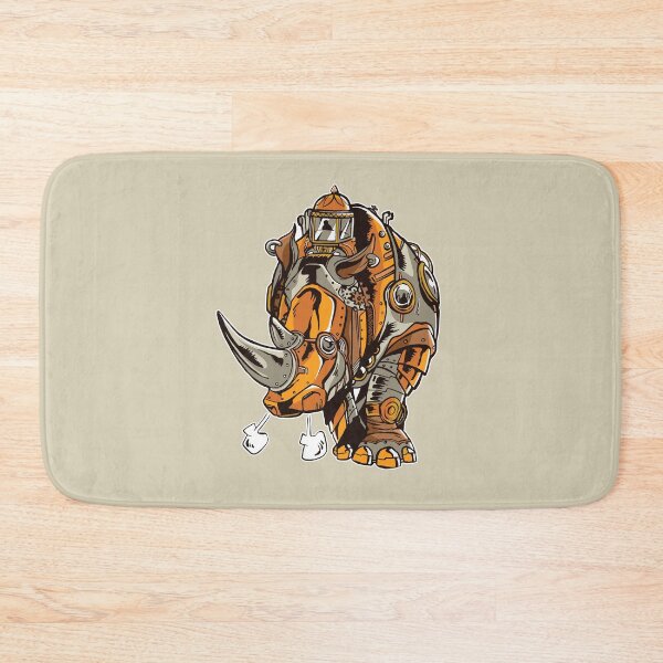 Item preview, Retro Future Steampunk Rhino designed and sold by Tahuverian.