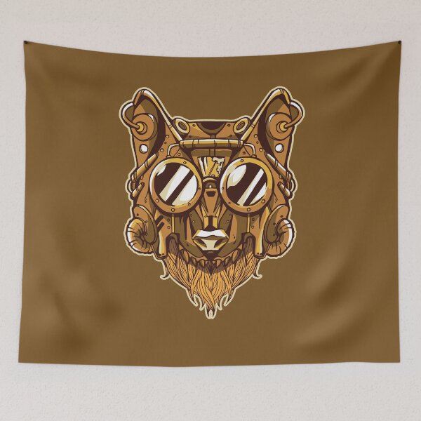 Item preview, Retro Future Steampunk Wolf designed and sold by Tahuverian.
