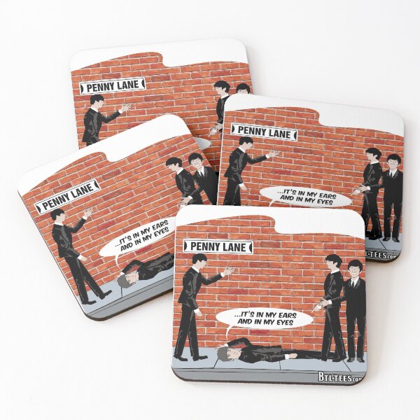 Item preview, Penny Lane Cartoon Fab Four designed and sold by Phill Chambers.