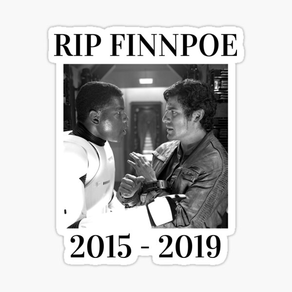 Vista previa del artículo con la obra «RIP FinnPoe», diseñado y vendido por hannahdoll1.