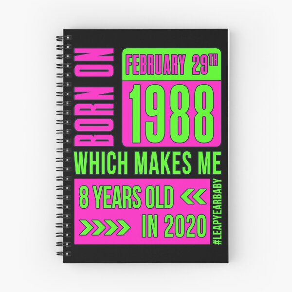 Item preview, 1988 - 88 - 8 years old PINK #leapyearbaby Girls and Womens Funny Leaper Leapling Leap Year Birthday Gifts, Shirts, Tshirts designed and sold by GabiBlaze.