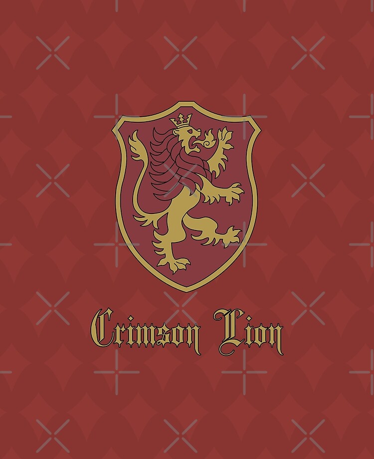 Crimson Lion badge black clover