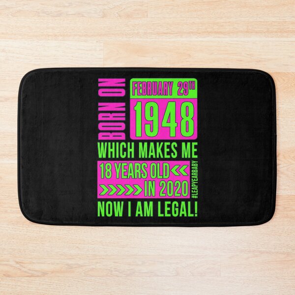 Item preview, 1948 - 48 - 18 NOW I AM LEGAL PINK #leapyearbaby Girls and Womens Funny Leaper Leapling Leap Year Birthday Gifts, Shirts, Tshirts designed and sold by GabiBlaze.