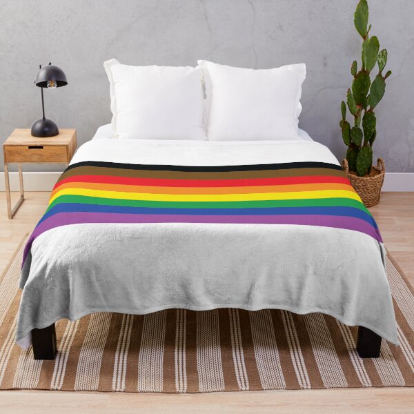 Item preview, Philadelphia POC Inclusive Gay Pride Flag Rainbow Stripes LGBTQ+ designed and sold by JoyfulJen.