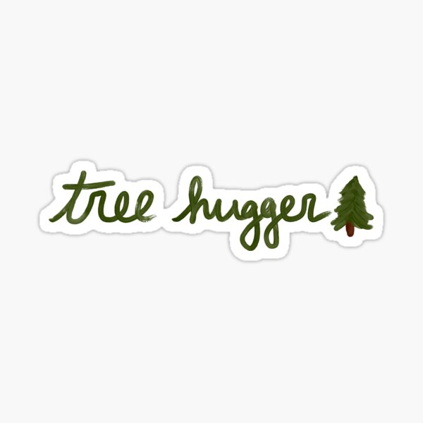 Vista previa del artículo con la obra «Guión de Tree Hugger», diseñado y vendido por athenacb007.