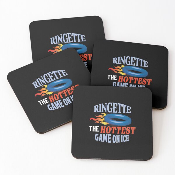 Item preview, 'Ringette The Hottest Game On Ice' (Black) designed and sold by The Button Gal.
