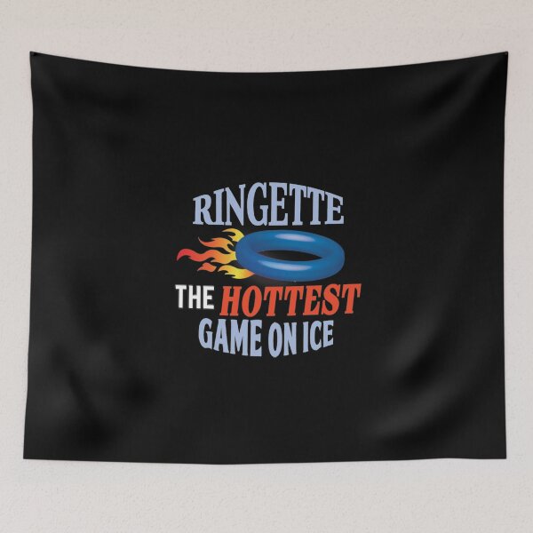 Item preview, 'Ringette The Hottest Game On Ice' (Black) designed and sold by The Button Gal.