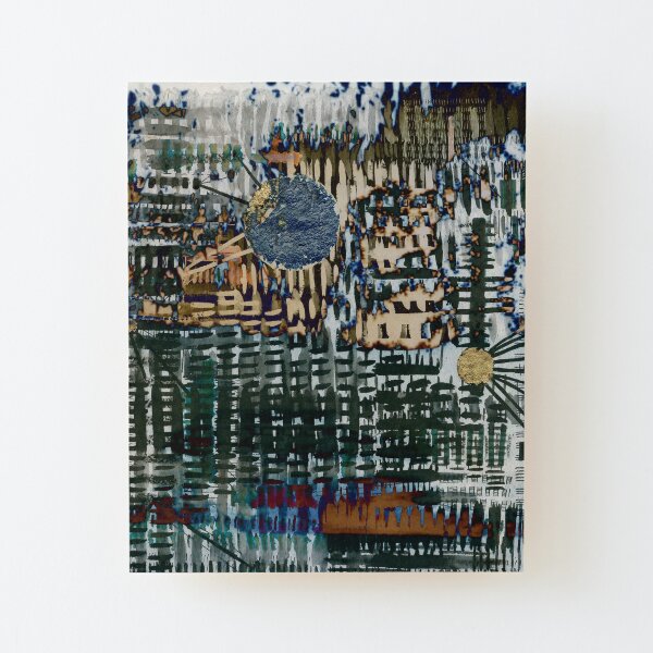Line Art: Breakthrough & Camp : Abstract Wood Mounted Print