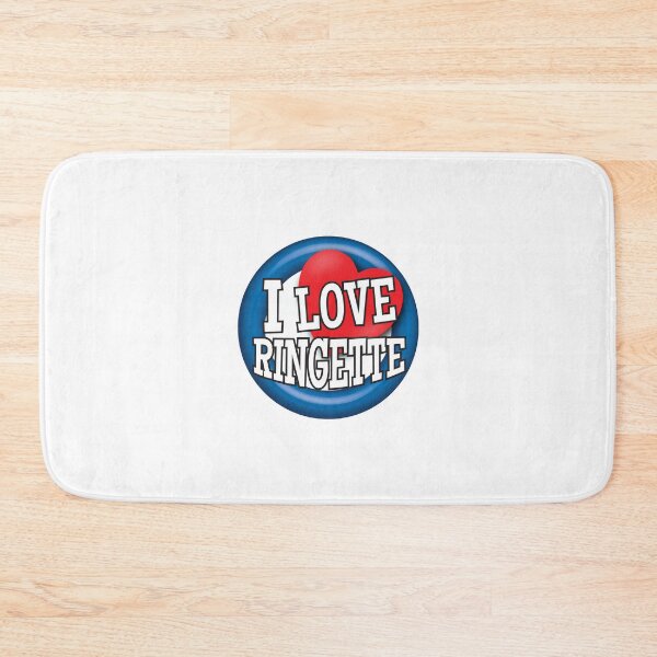 Item preview, 'I Love Ringette' (White) designed and sold by The Button Gal.