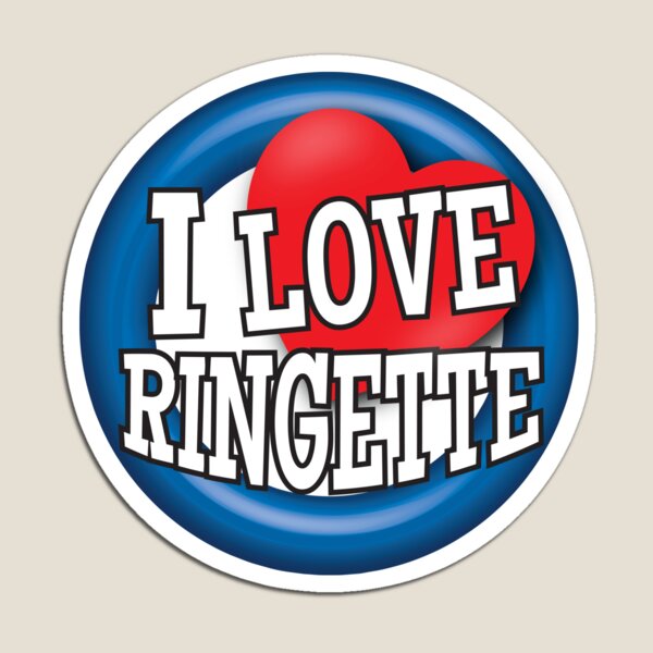 'I Love Ringette' (White) Magnet