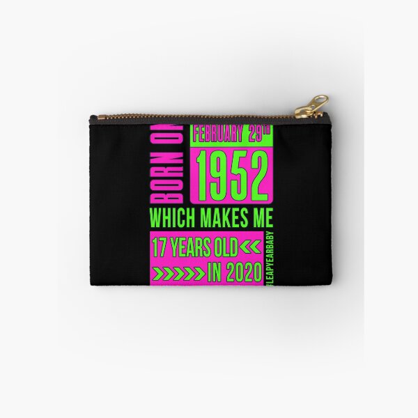 Item preview, 1952 - 52 - 17 years old PINK #leapyearbaby Girls and Womens Funny Leaper Leapling Leap Year Birthday Gifts, Shirts, Tshirts designed and sold by GabiBlaze.