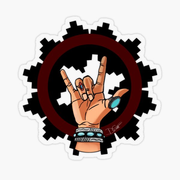 Rock on Transparent Sticker