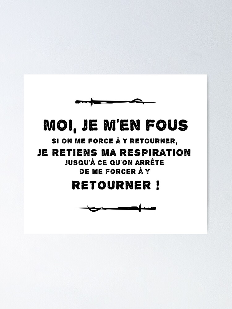 Poster Kaamelott Moi Je M En Fou Yvain Citation Par Lakadox Redbubble