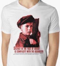 CHILD ABUSE (LETS STOP IT ONCE FOR ALL) Men's V-Neck T-Shirt