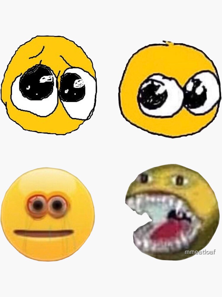 Cursed Emojis Sticker For Sale By Mmeatloaf Redbubble 1392