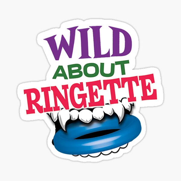 'Wild About Ringette' (White ALT) Sticker