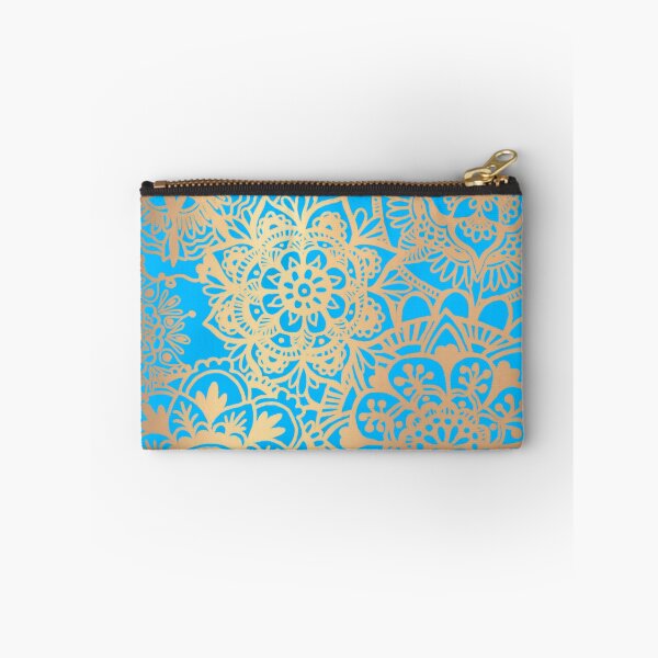 Item preview, Light Blue and Gold Mandala Pattern designed and sold by Julie Erin Designs.